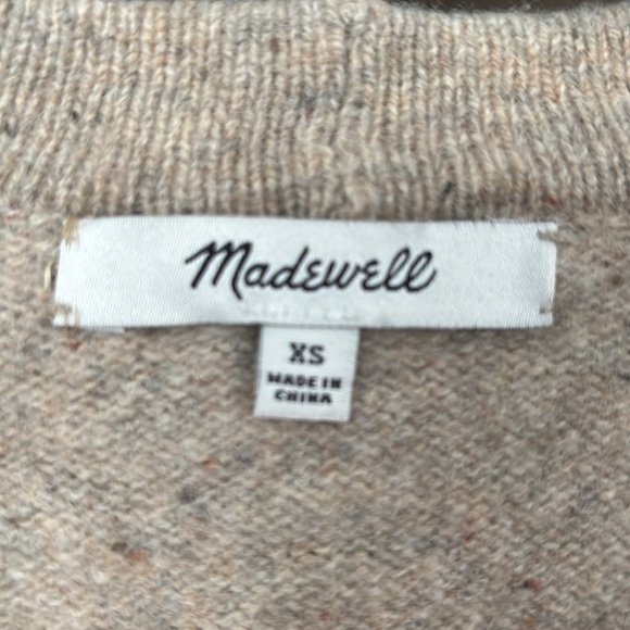 Madewell 100% Merino Wool Patch Pocket Cardigan, XS - Picture 6 of 8